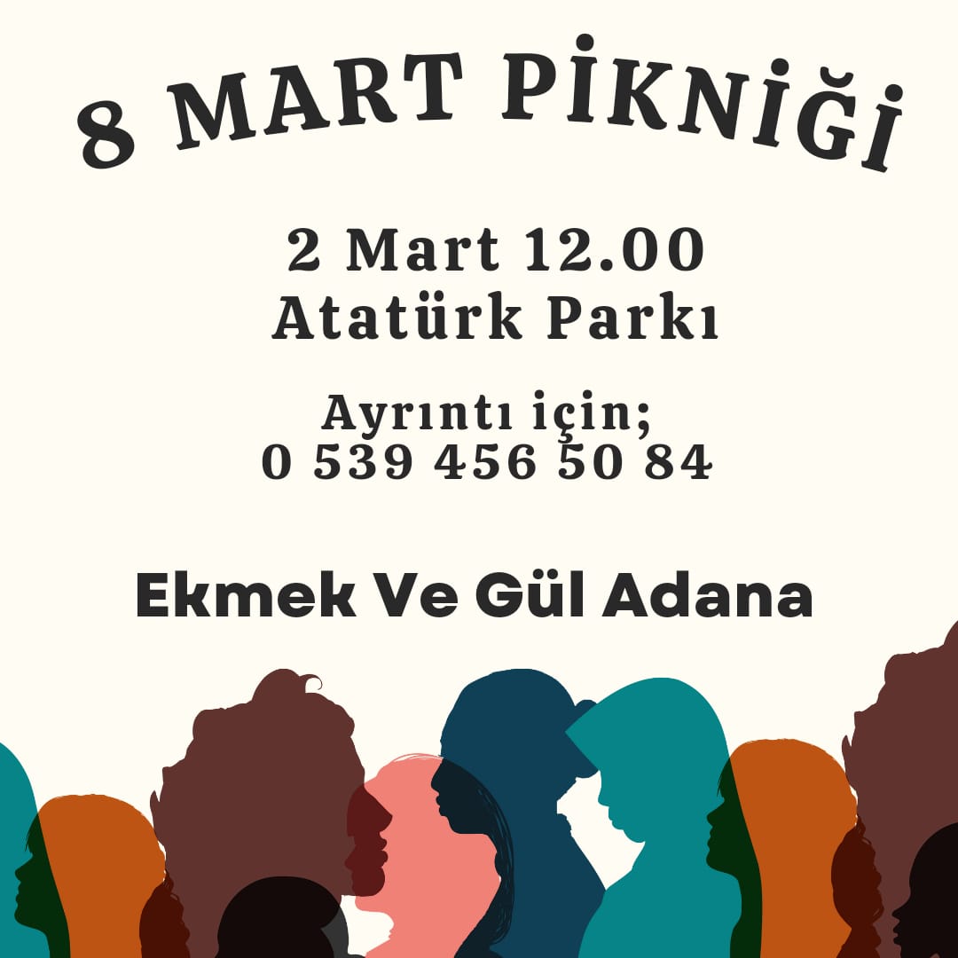 Cumartesi günü tüm kadınları pikniğimize bekliyoruz.