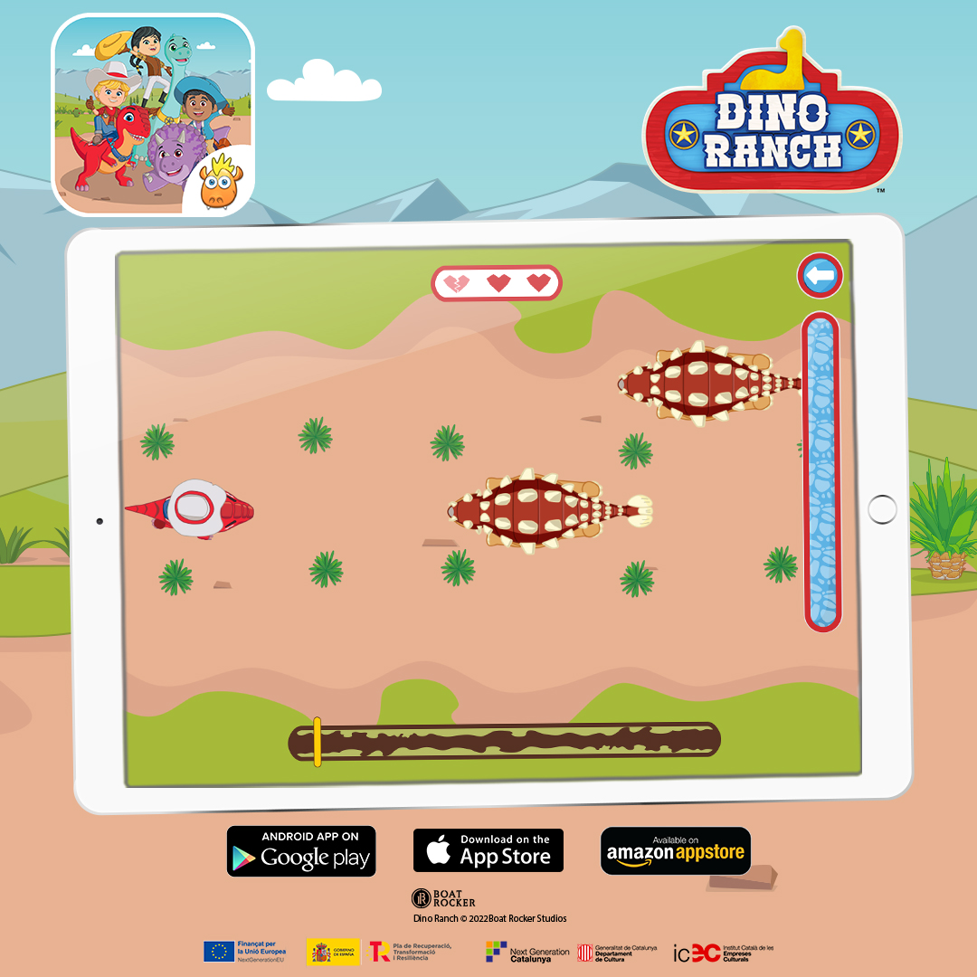 Dino Ranch Yee Haw!
25 action, didactic and educational games for children from 3 to 7 years old.
@DisneyJunior, <a href="/DisneyPlus/">Disney+</a> &amp; @CBCkidsCA. <a href="/icec_cat/">Empreses culturals</a> <a href="/culturagob/">Ministerio de Cultura</a>
#kidstv #preschool #dinosaurs #dinoranch #Apps
#icec_cat #gencat #nextgeneration #UE #culturagob