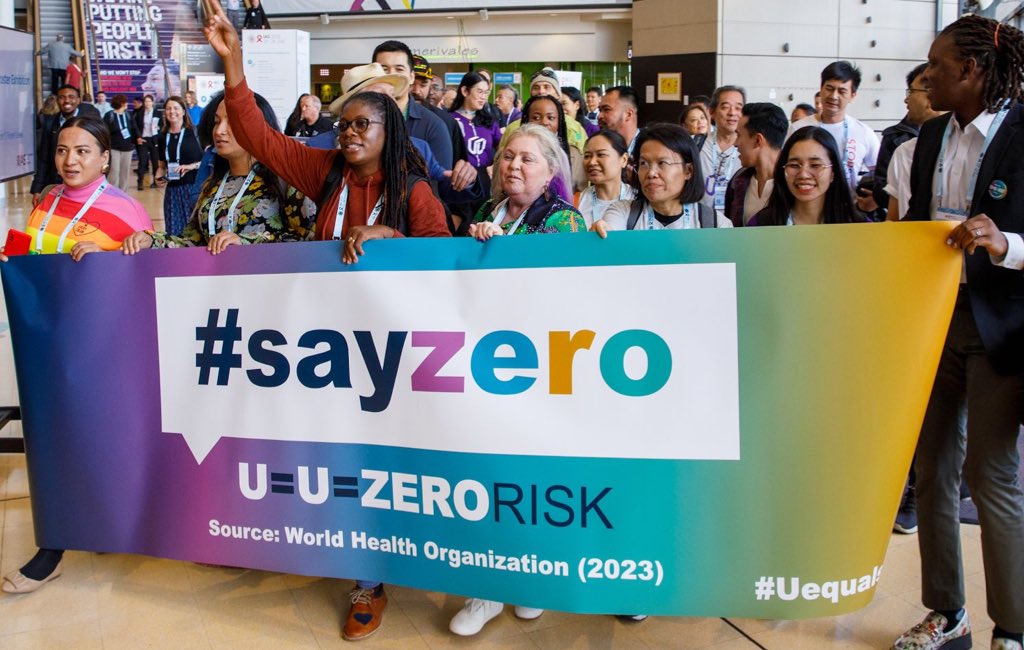 Let’s make #UequalsU a reality for all people living with HIV! 

⭐️ZERO RISK
⭐️ZERO STIGMA
⭐️ZERO DISCRIMINATION 
⭐️ZERO NEW INFECTIONS

 #ZeroDiscriminationDay