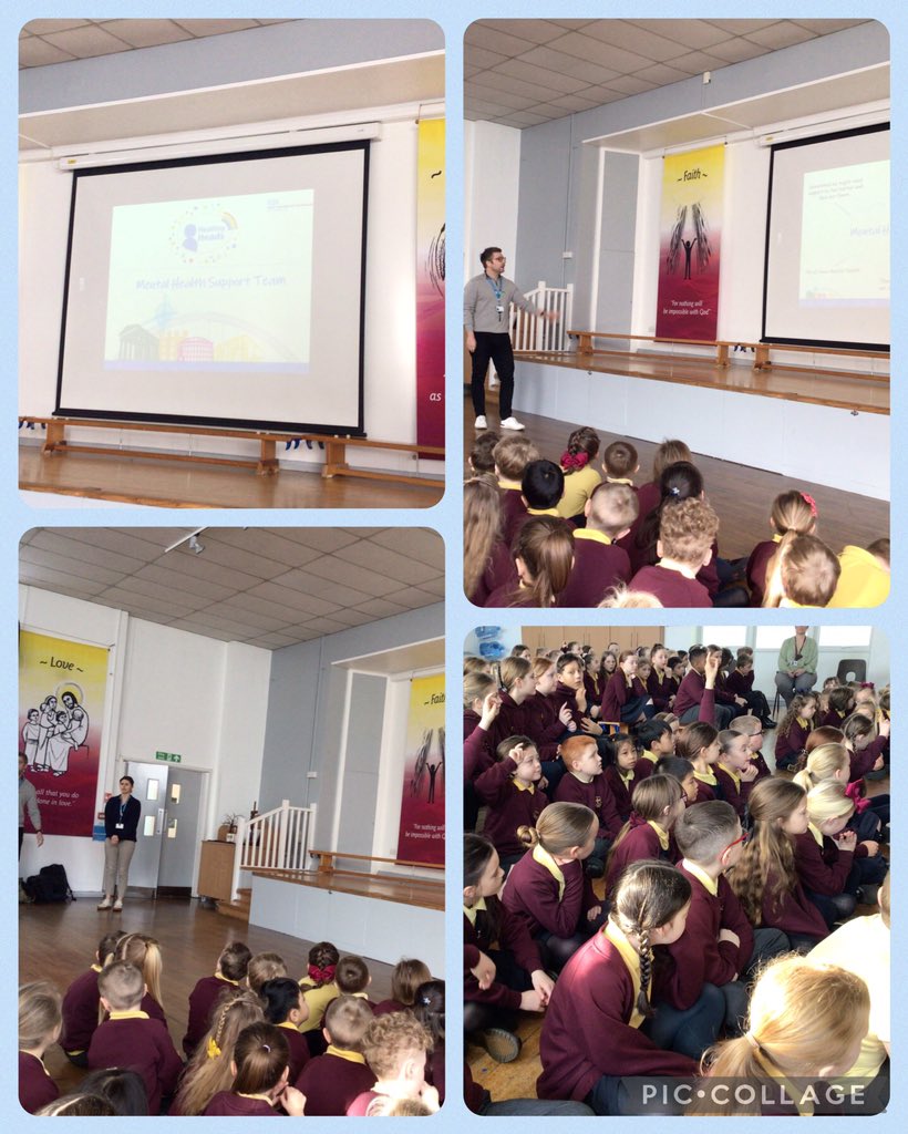 Year 3 listened carefully to our visitors this morning from Healthy Heads @NHSEngland. We thought about how we can keep our minds happy and healthy 🧠 #mentalhealth #healthyminds