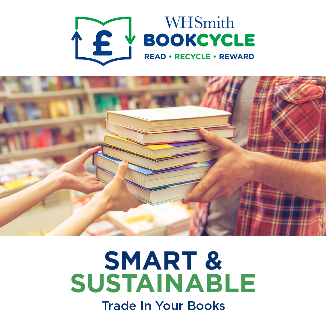 Need to make some room for new books? 📚

#BookCycle at @WHSmithUK is a great way for you to exchange any unwanted or second-hand books.

Register your old books at bit.ly/3IjtMLW, and then take them into WHSmith to get your eGift voucher.