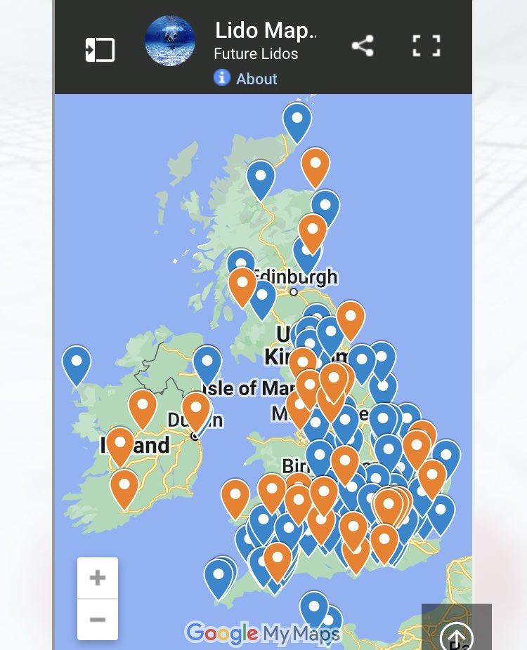 Well, it’s not the most springlike 1st March, but we can still start planning our summer lido tours. To help, we’ve created a map of lidos across the UK and Ireland, which also includes future lidos in development. Find it here futurelidos.org/lido-map