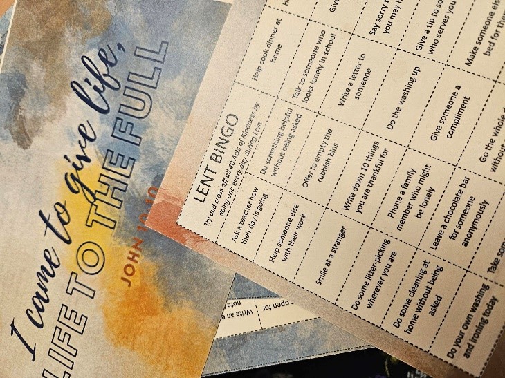 During form Sacred Time, we have been reflecting on how we can pray more, help others &amp; turn away from the things that are not good for us. 

Students received an Acts of Kindness bingo card, &amp; have been challenged to complete it by the end of Lent. #cuthies #morethanaschool