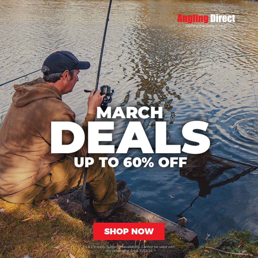Angling Direct on X: New Month = New Deals! 🥳🎣 March is here NEW  Deals NOW Added 💥 Shop the very best fishing deals in-store, online and on  the MyAD App 👉