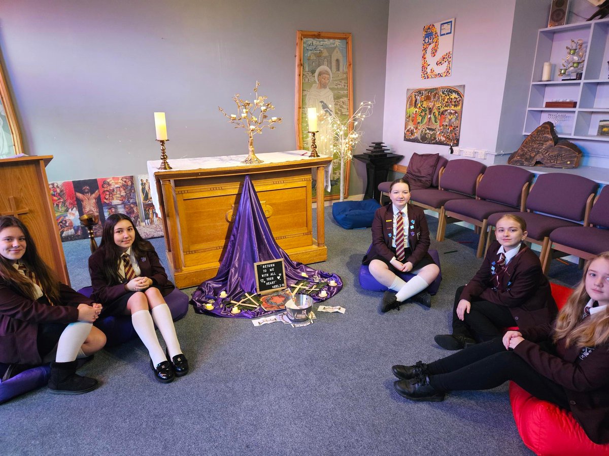 As a part of our Lenten preparations for Easter, year 7 have been visiting our school chapel each morning for a special Sacred Time about Lent, planned &amp; led by  Chaplaincy Leaders. The theme of the sessions has been building bridges between us &amp; God. #cuthies #morethanaschool