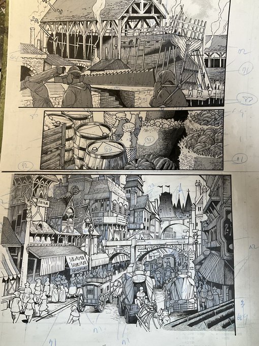 ミチミチみっしり描き込んでもセリフないと読み飛ばされるページ。 