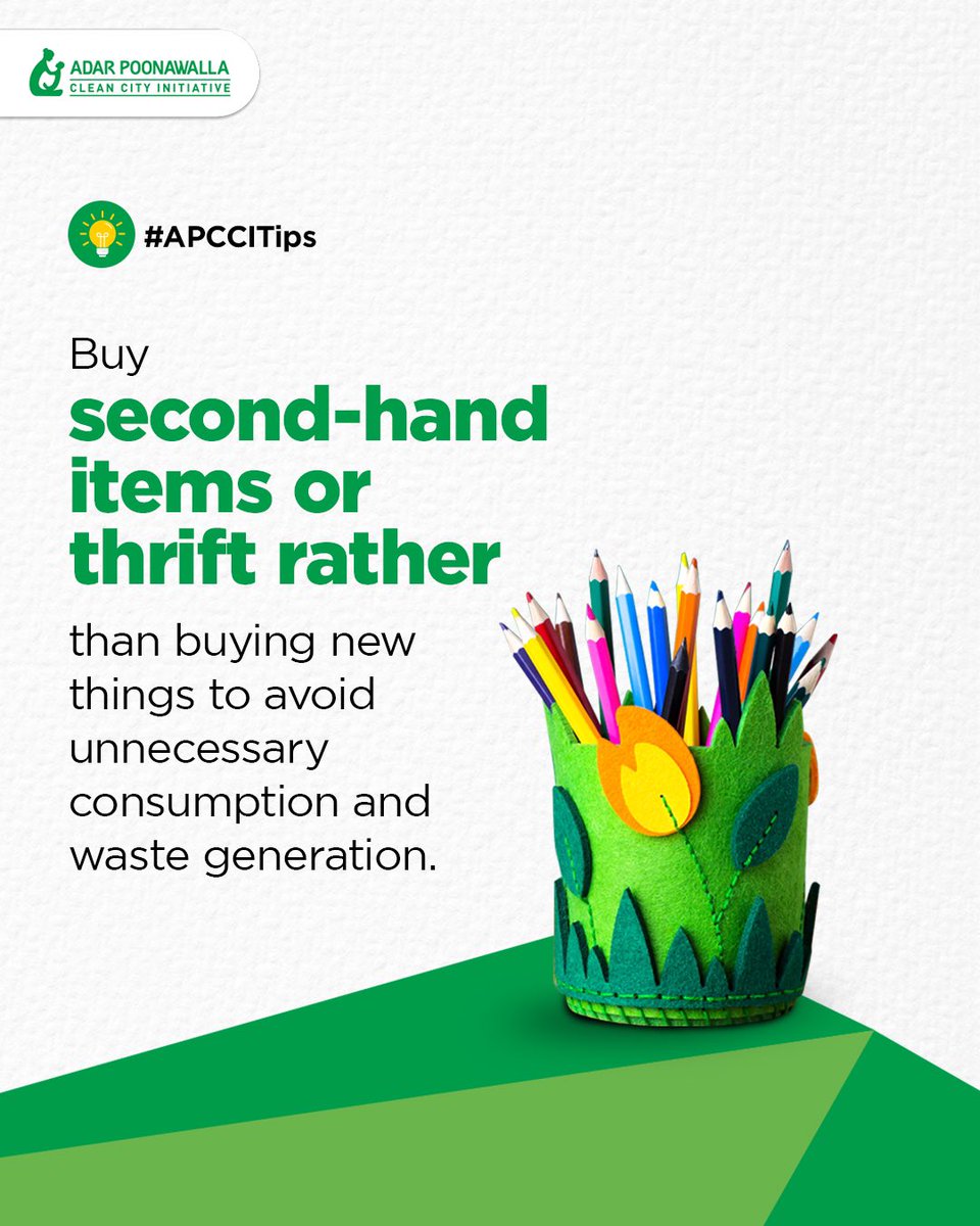 Before you toss it think about giving it another life! Embrace the power of reuse- it’s not just about saving things but also about saving our planet! ♻️♻️

#tipoftheday #wastemanagement #waste #littering #reducereuse #recycling #pune #punekar #wastedisposal #waste #punetimes