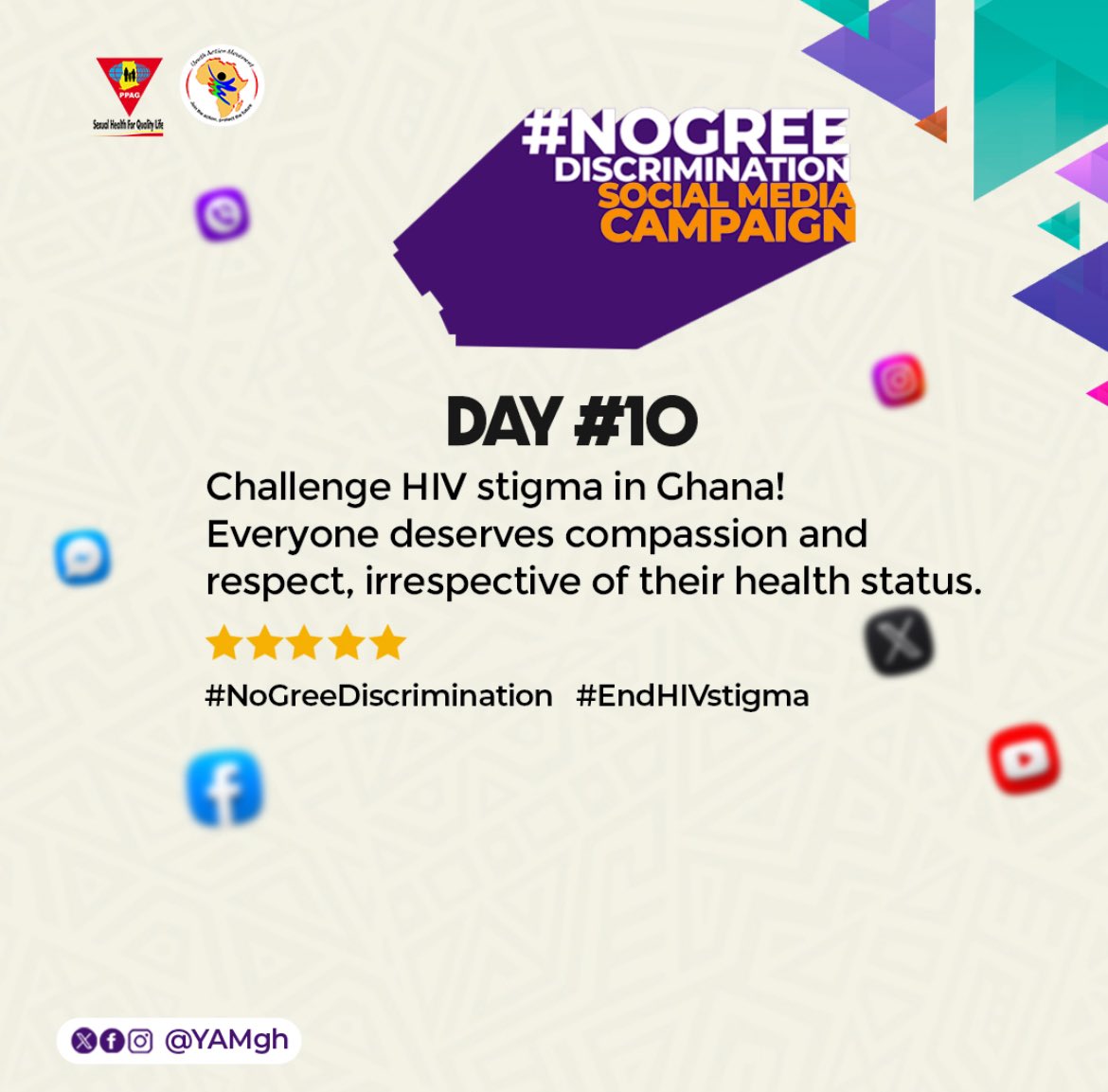 As we celebrate zero discrimination day today, I urge us to make conscious efforts to desist from discrimination in all its forms. #NoGreeDiscrimination #ZeroDiscriminationDay2024 @YAMghana - join the action, protect the Future ‼️