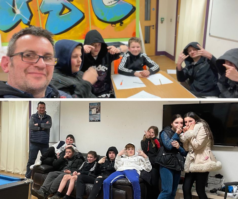 We’re really excited to be working with young people from The Eden Centre HOUSE &amp; #Edenbridge Primary School to produce a mural depicting the past, present &amp; future of the Spitals Cross estate. It will be painted on a temporary hoarding by the community centre in the coming weeks