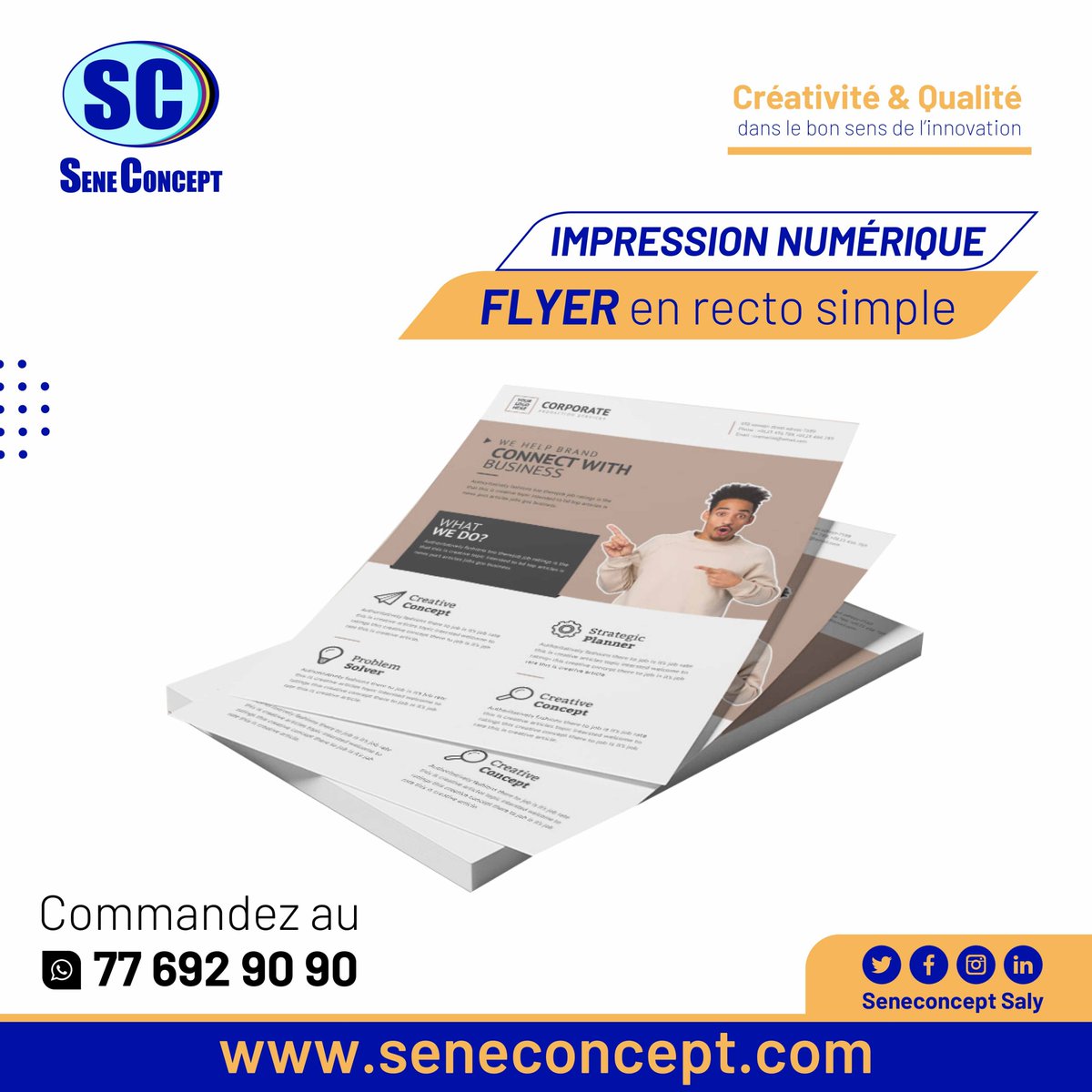 Seneconcept1's tweet photo. Prêt à vous démarquer ?
Contactez-nous maintenant au +221 77 692 90 90

______
SENECONCEPT
La solution pour votre communication✨
"CRÉATIVITÉ ET QUALITÉ dans le bon sens de l'innovation"😍

https://t.co/ZSwkFSMUQf

______
#Flyers #Publicité #Communication #DesignGraphique https://t.co/1PA1ccT436