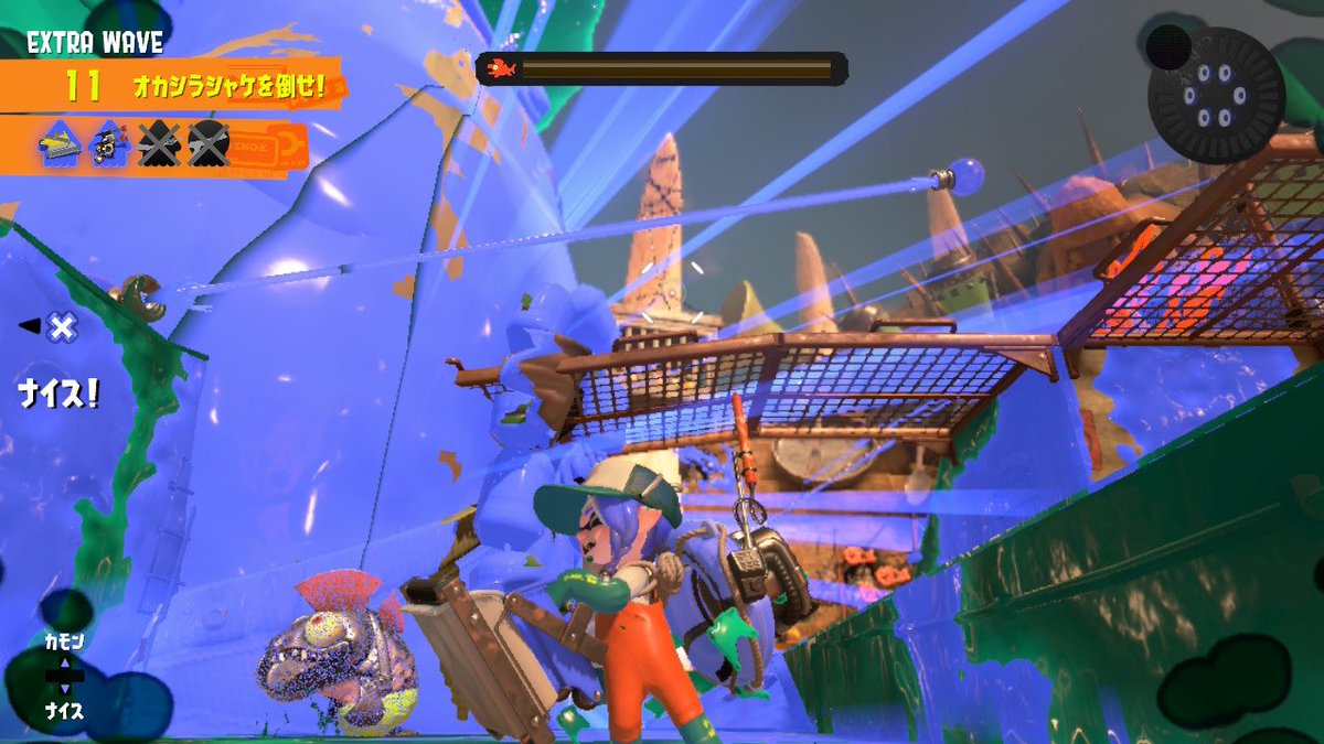 ly_m1sha32's tweet image. 長い時間チムメンありがとうございました〜！！！
めっちゃ楽だし楽しいし最高どんぴこ！

グリルやハエの倒し方がこれです。
嫌なこいつらも楽ちん楽ちん🥳

ジョーも軽く倒せるね🍵

#スプラ3 #どんぴこ #サモラン