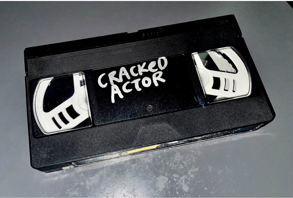 Flashback Friday  original VHS tape of Cracked Actor. A very glamorous girl who worked for a TV company gave me the cassette in 1980 it was watched  so often that the tape has actually worn out in places and has been cut and repaired with sellotape! #davidbowie #crackedactor #vhs