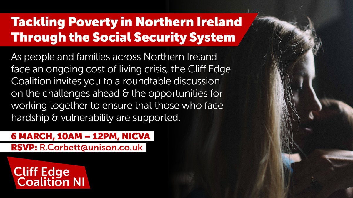 Poverty affects thousands across Northern Ireland and measures are urgently needed to strengthen the benefit system. We’re asking Cliff Edge members to join this discussion on tackling poverty and have their voices heard on how we can support people facing hardship.