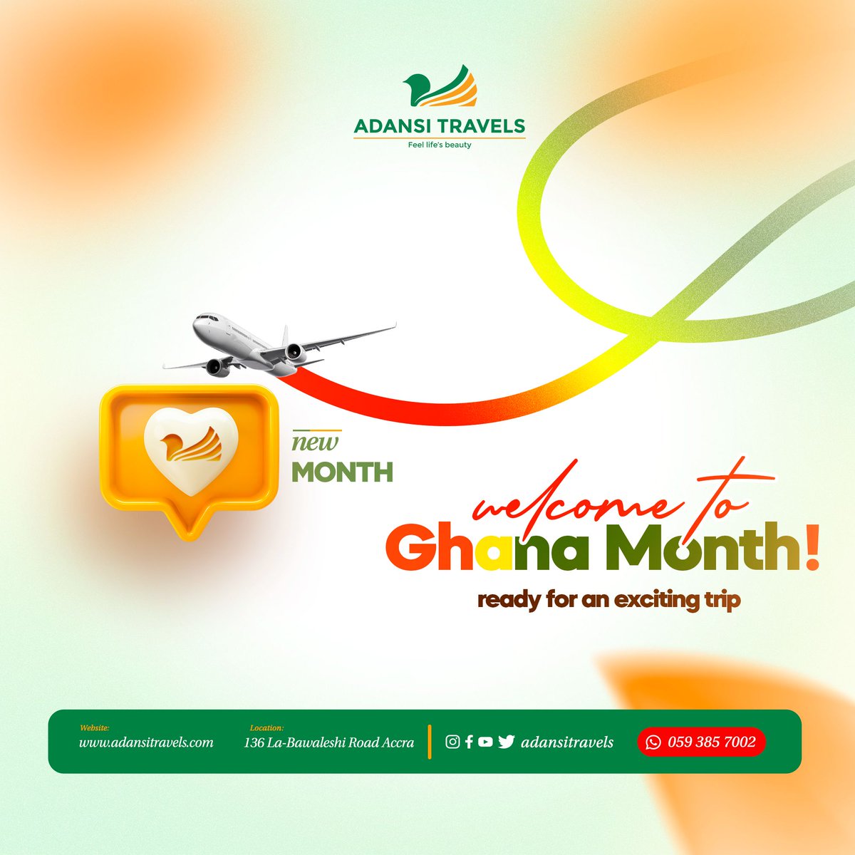 Welcome to Ghana🇬🇭 Month!
The month where our beloved country gained its glory!

#Ghanamonth #happynewmonth #promoteghana #visitghana #seeghana