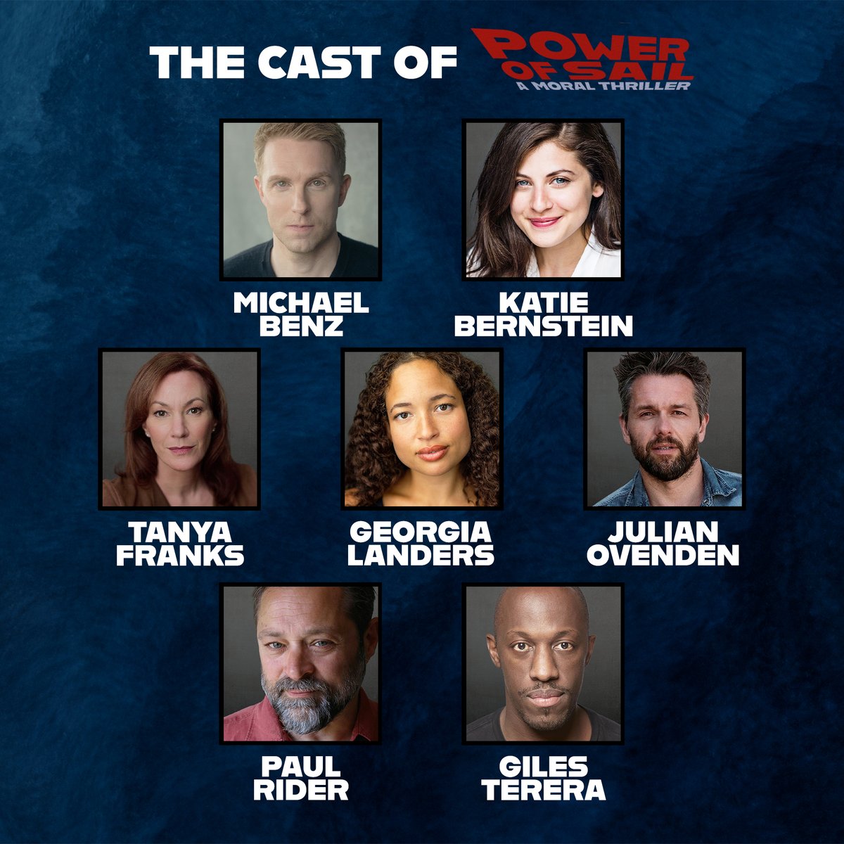 🎊ICYMI here’s the full cast for POWER OF SAIL:

Michael Benz / Katie Bernstein / Tayna Franks / Georgia Landers / Julian Ovenden / Paul Rider / Giles Terera

🎟️Strictly limited run from 20 March - book now: menierchocolatefactory.com/tickets/power-…