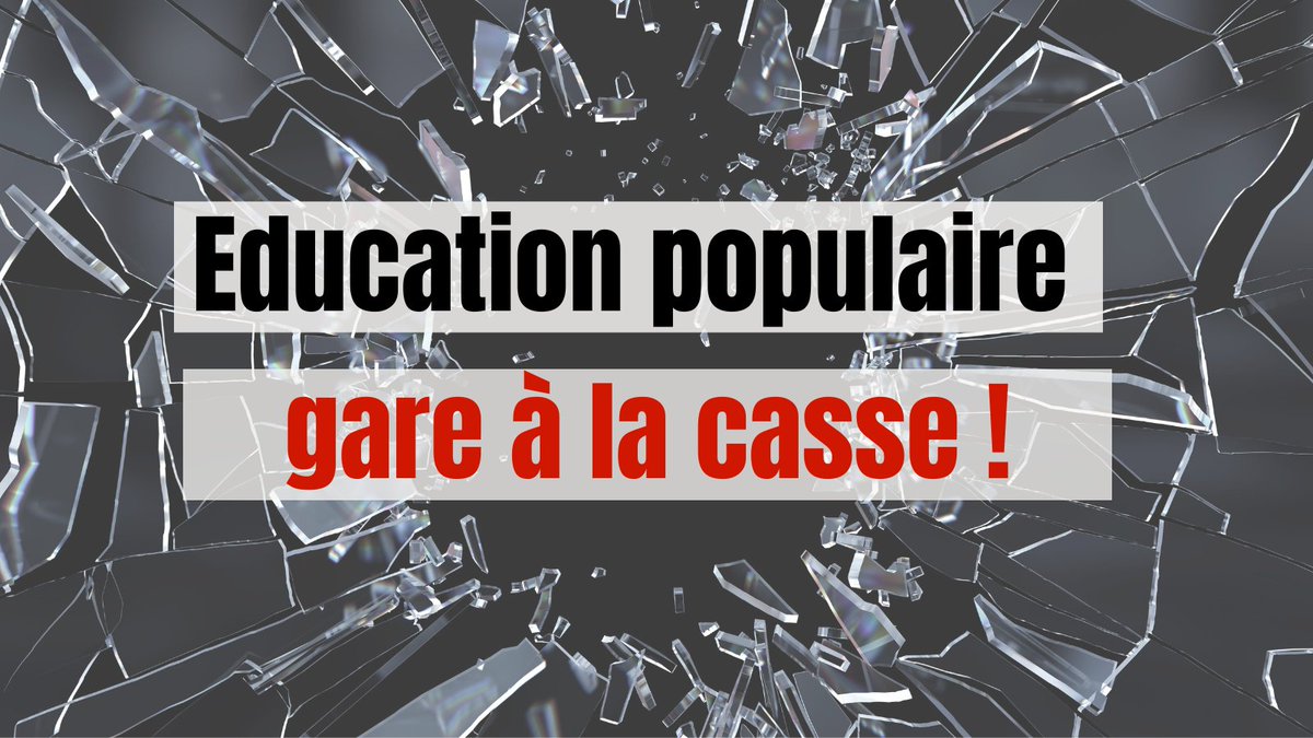 Education populaire : gare à la casse ! 📣Le @Cnajep exprime son inquiétude avec près de 130 millions d’euros de coupes budgétaires annoncées pour la #jeunesse et la vie associative ! 😱La 2e plus grosse baisse en proportion ! 👉cnajep.asso.fr/non-classe/edu…