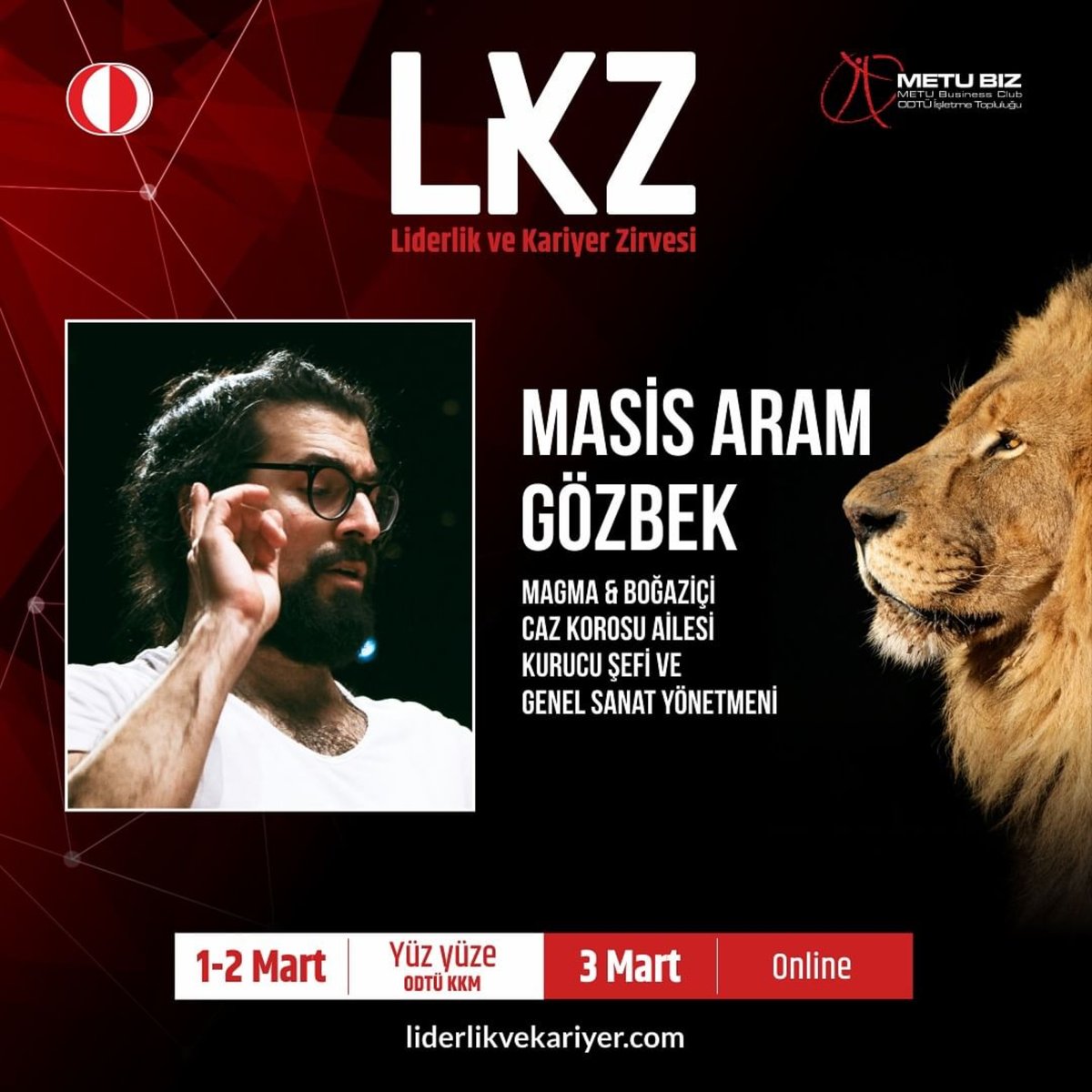 Genel sanat yönetmenimiz @masisgozbek BUGÜN 17.00’de Ankara'da @METU_ODTU KKM'de @METUBIZ'in düzenlediği Liderlik ve Kariyer Zirvesinde konuşuyor! 🌿 Görmek isteyenleri bekleriz! 🤗