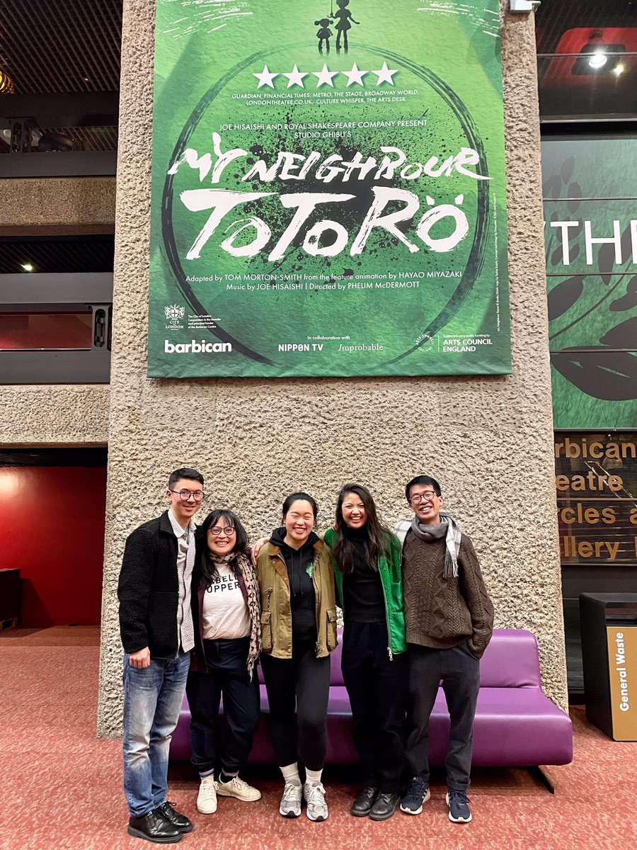 TOTORO NIGHT @BarbicanCentre WOW 😱😻🥰 Congratss to the entire team on this stunning production led by @Mei_Mac @MizAmiJ - so very proud of @Joannechiang_ @jasminechiu 🌟🐾 The feels of live theatre 😭