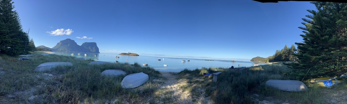 Sad to be leaving Lord Howe Island on a beautiful day. Terrible to be seeing coral bleaching across this pristine reef. Back in a few weeks to see the extent of the impact of this severe event <a href="/CoralTrace/">Dr Tracy Ainsworth A/Prof. @UNSW Science</a> <a href="/UON_research/">Uni Newcastle Research</a>