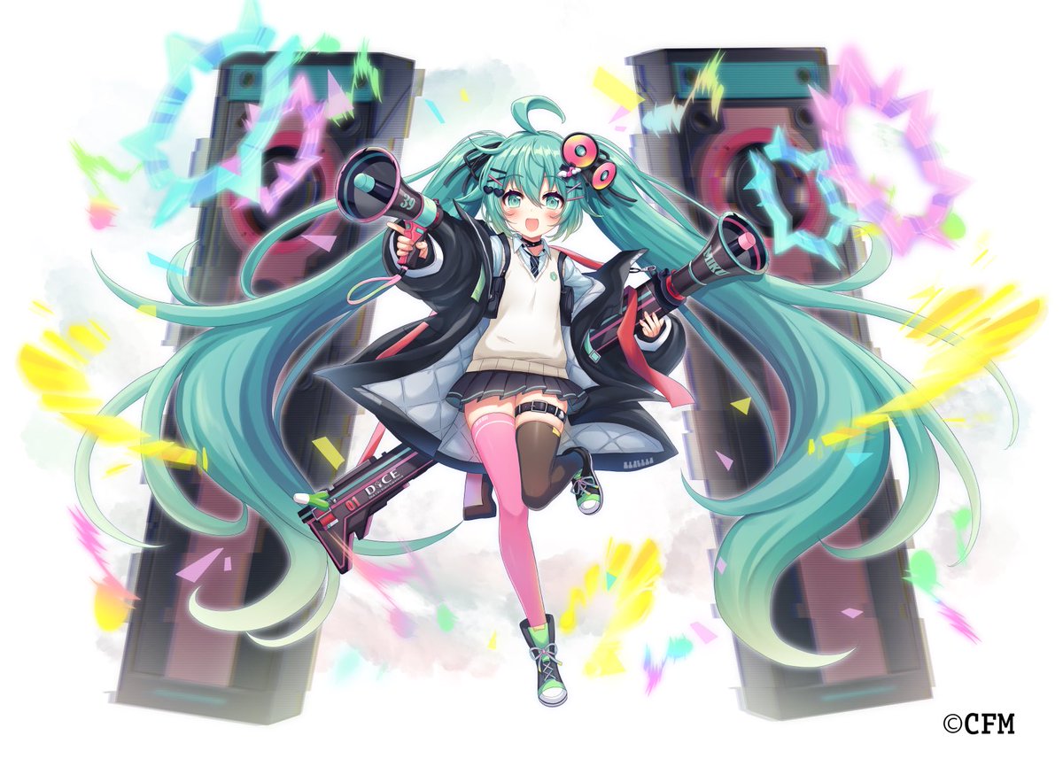 【初音ミク×DiCEコラボカフェ】のコラボイラストを描かせていただきました！ グッズやフードにもなっておりますのでぜひチェックしてみてください✨どうぞよろしくお願いします🎲🎶 #初音ミク #ネットカフェDiCE #DiCE 詳細▷ prtimes.jp/main/html/rd/p…