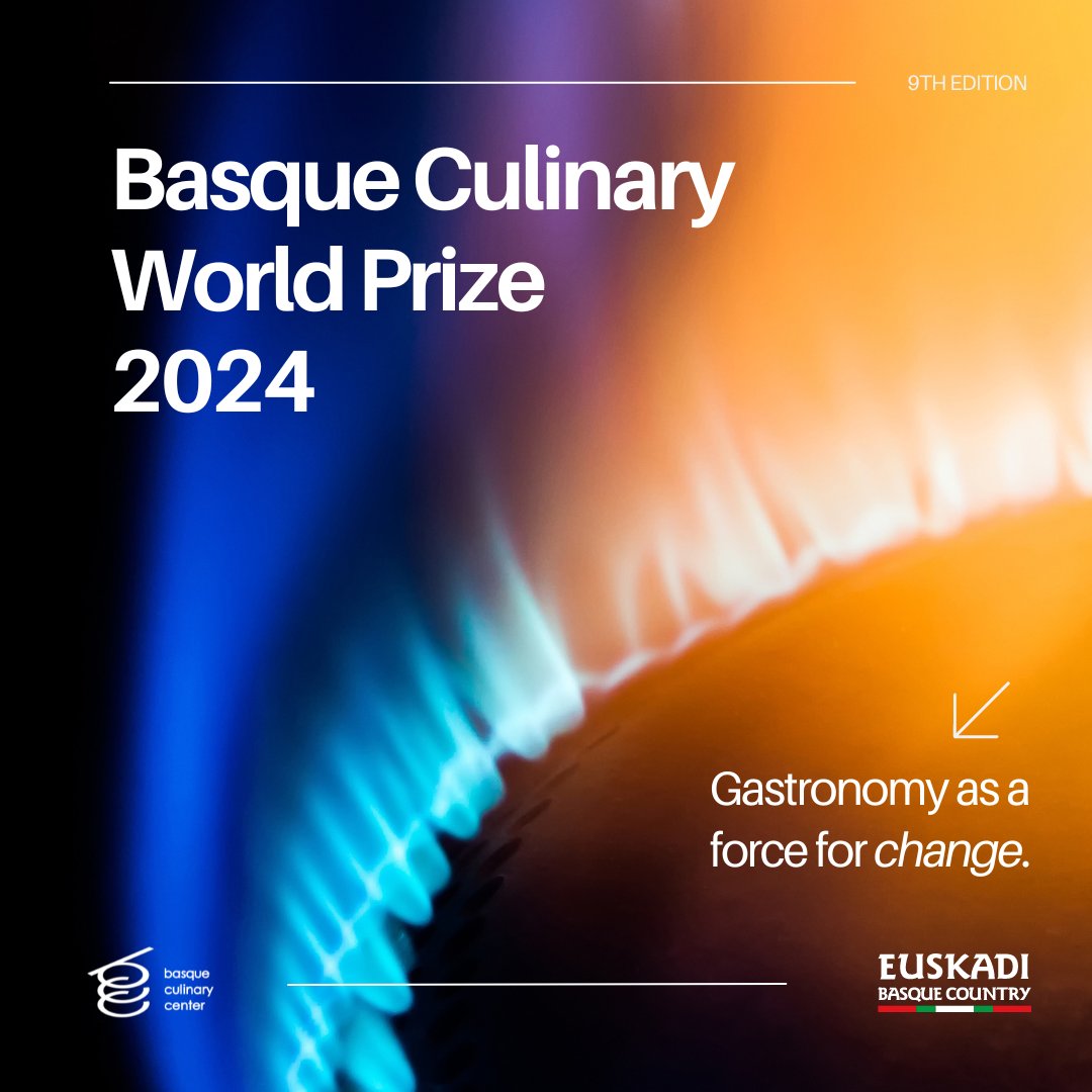 We are looking for chefs 👩‍🍳👨‍🍳 with transformative initiatives that use gastronomy as a force for change 🛠️. Nominations open through our website. 🔥🔥🔥🔥 basqueculinaryworldprize.com/online-nominat… #BCWP2024 #BCWP24 #foodforchange #bculinary #BCWP #euskadi #basquecountry