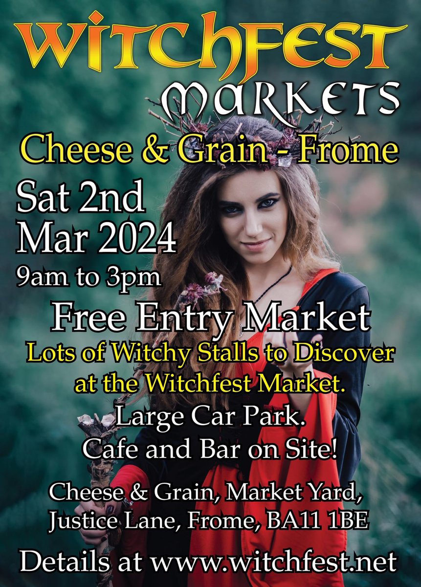 fenixflames1's tweet photo. Cheese &amp; Grain Market. Saturday 2nd March 2024. 9am - 3pm #frome #somerset
Fenix Flames will be selling handmade Magical Herbal Incense, Oils, Sprays &amp; Candles, Crystals
Market Yard, Justice Lane, Frome BA11 1BE 
#magicalherbs  #magicaloils #pagangoods  #witchfest #witchythings https://t.co/tzH4ghjOCH