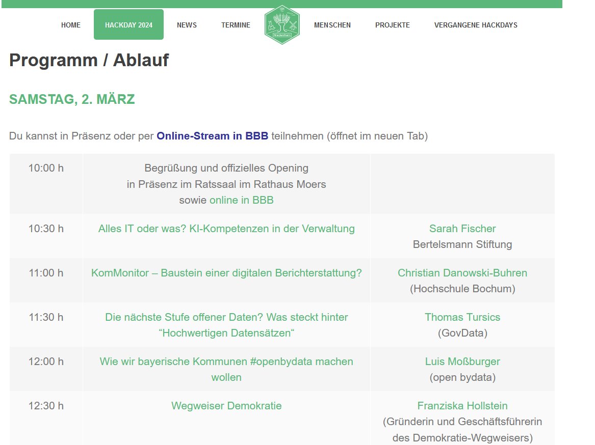 OpenDataMoers's tweet photo. Morgen um 10 Uhr startet unser Hackday im Rathaus #Moers! Alle Infos zum Programm und den Workshops findet ihr unter https://t.co/KnmRvKKTjg
Anmeldung: https://t.co/1PSDhe5c9R
#ODDMO24 #opendata #civictech #Digitalisierung https://t.co/WS19j40aE7