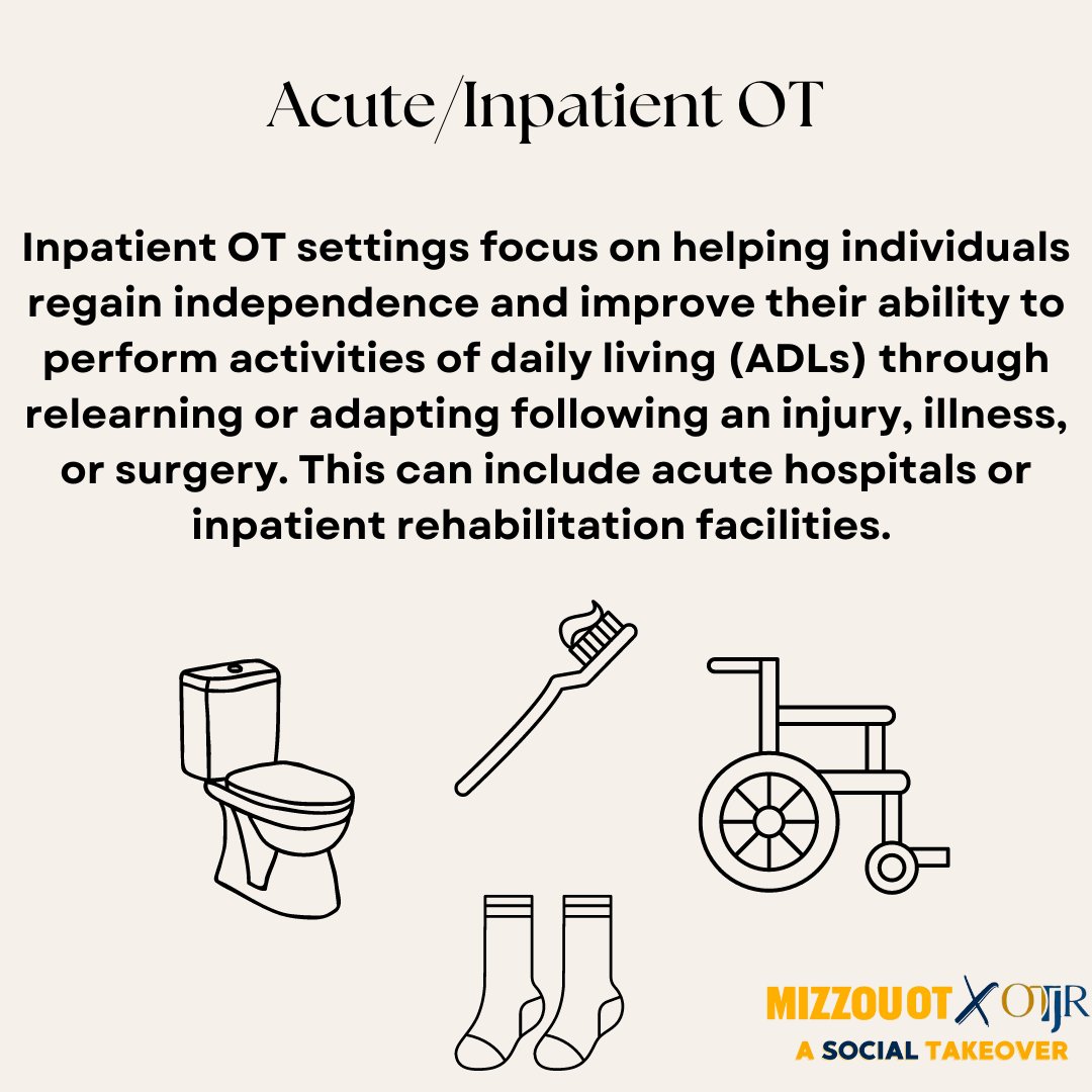 Occupational therapy practitioners thrive in diverse settings, from hospitals to schools, homes to workplaces. Their expertise spans across environments, ensuring individuals of all ages and abilities receive the support needed to live fulfilling lives. #OTinEverySetting #OTJR