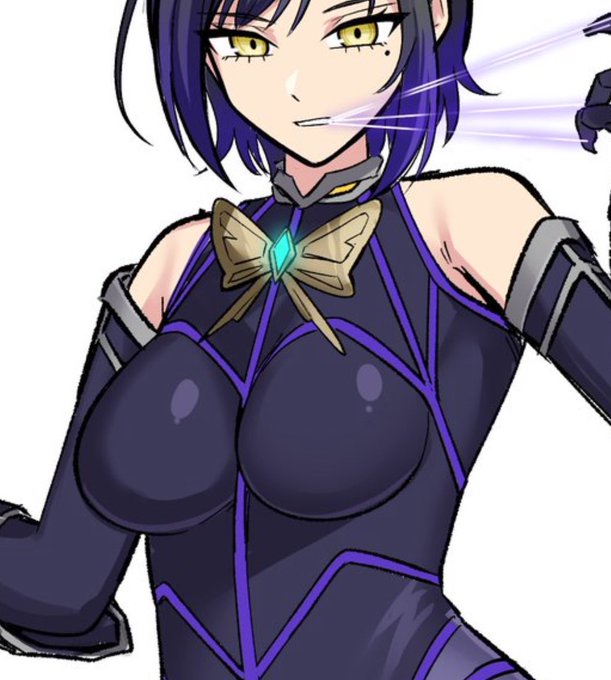 蜘蛛モチーフのキャラ作るとき
『蜘蛛の巣に囚われた蝶』のデザイン入れがち 