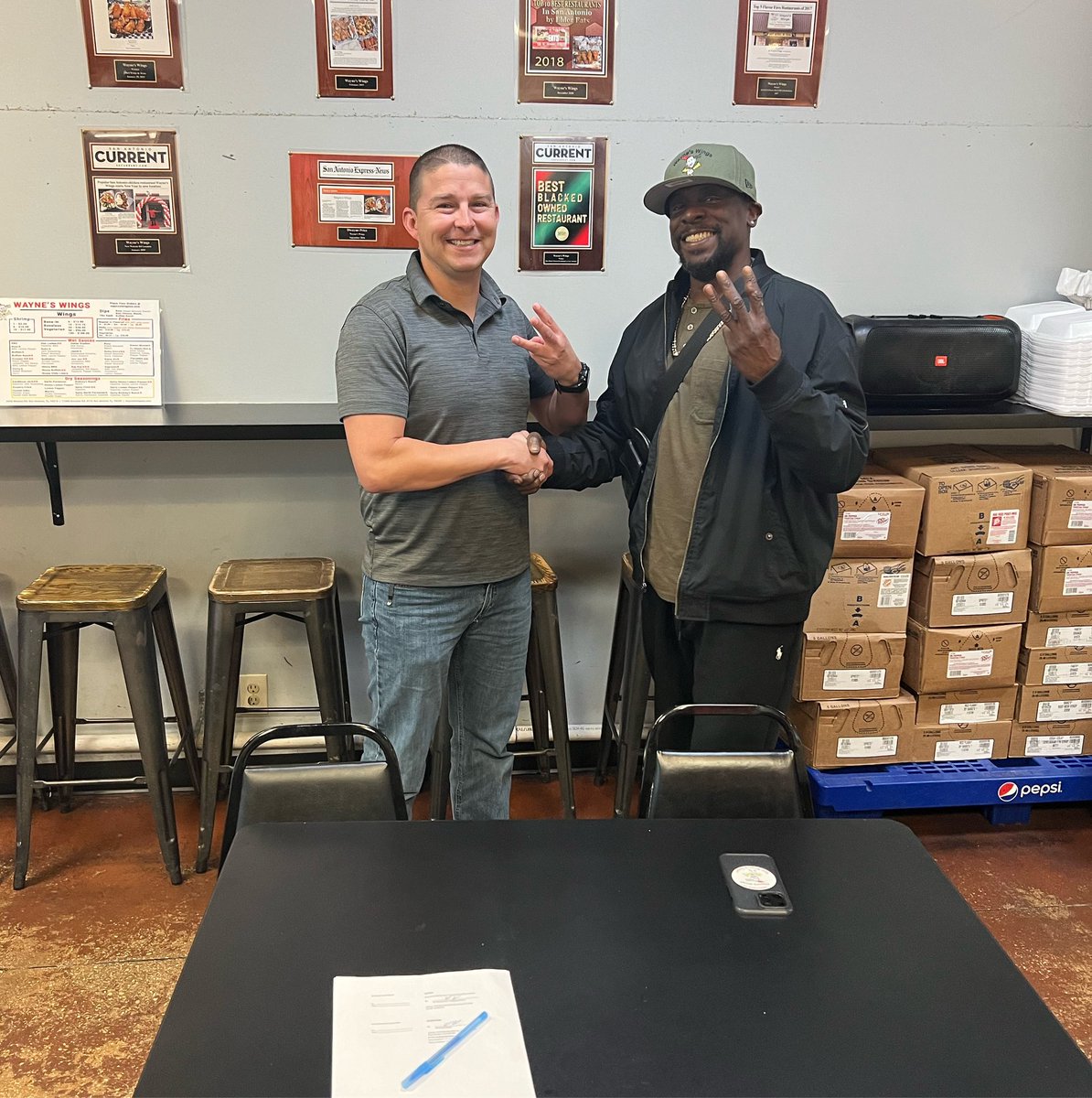 Wayne’s Wings #3-Paper Work signed 🙏🏾🍾❤️🎊💯 So Happy to Announce we will be Opening at 7870 Culebra Rd. Suite 12 , San Antonio, TX 78251 . “ GRAND OPENING JUNE 1st “ #bestwingsintheusa #bestwingsintexas #bestwingsinsanantonio