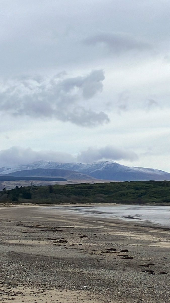 Bit colder this morning and I spy snow on Arran.