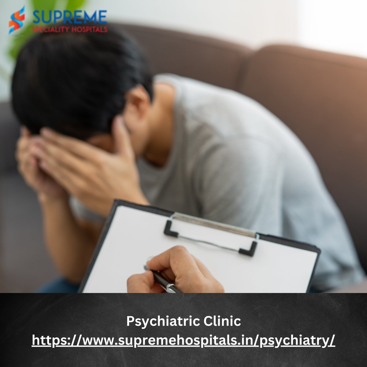 Psychiatric Clinic
supremehospitals.in/psychiatry/
A psychiatric clinic is a healthcare facility that specializes in the diagnosis, treatment, and management of mental health disorders.
#PsychiatricClinic
#MentalHealthCare
#PsychiatryServices
#MentalHealthSupport
#PsychiatricTreatment