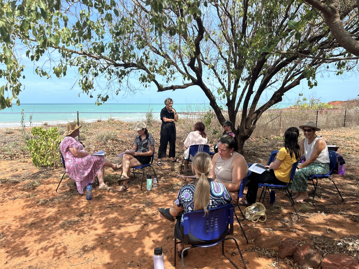 Just another gorgeous day on Yawuru Buru, this time celebrating relationships with our ourselves, each other, with God and with Country. Our amazing Early Career Teachers were so honest, open and came from a strength based approach. Proud of these guys is an understatement!