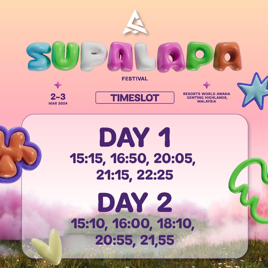 🌟 Stage is set, the biggest pro wrestling party featuring international artists and your favorite APAC Wrestling Superstars! ✨🎉 Catch them at these slots! 🔥 #SUPALAPA #SUPALAPAFestival #ResortWorldAwana #APACWrestling #APACArmy #ProWrestlingMalaysia #ProWrestling #SBOTOP