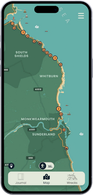 Great news! Our FREE SeaScapes Coastal App is now LIVE & available on the AppStore. The app will ping at key locations along the coast & provide interesting info on the place you're at AND locations of ship wrecks will provide info on the hidden heritage beneath the waves.