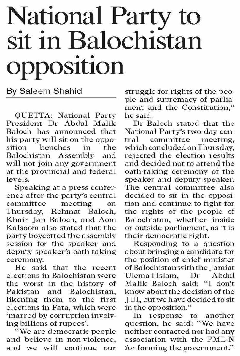 NationalParty Balochistan (@npturbatkech) on Twitter photo 