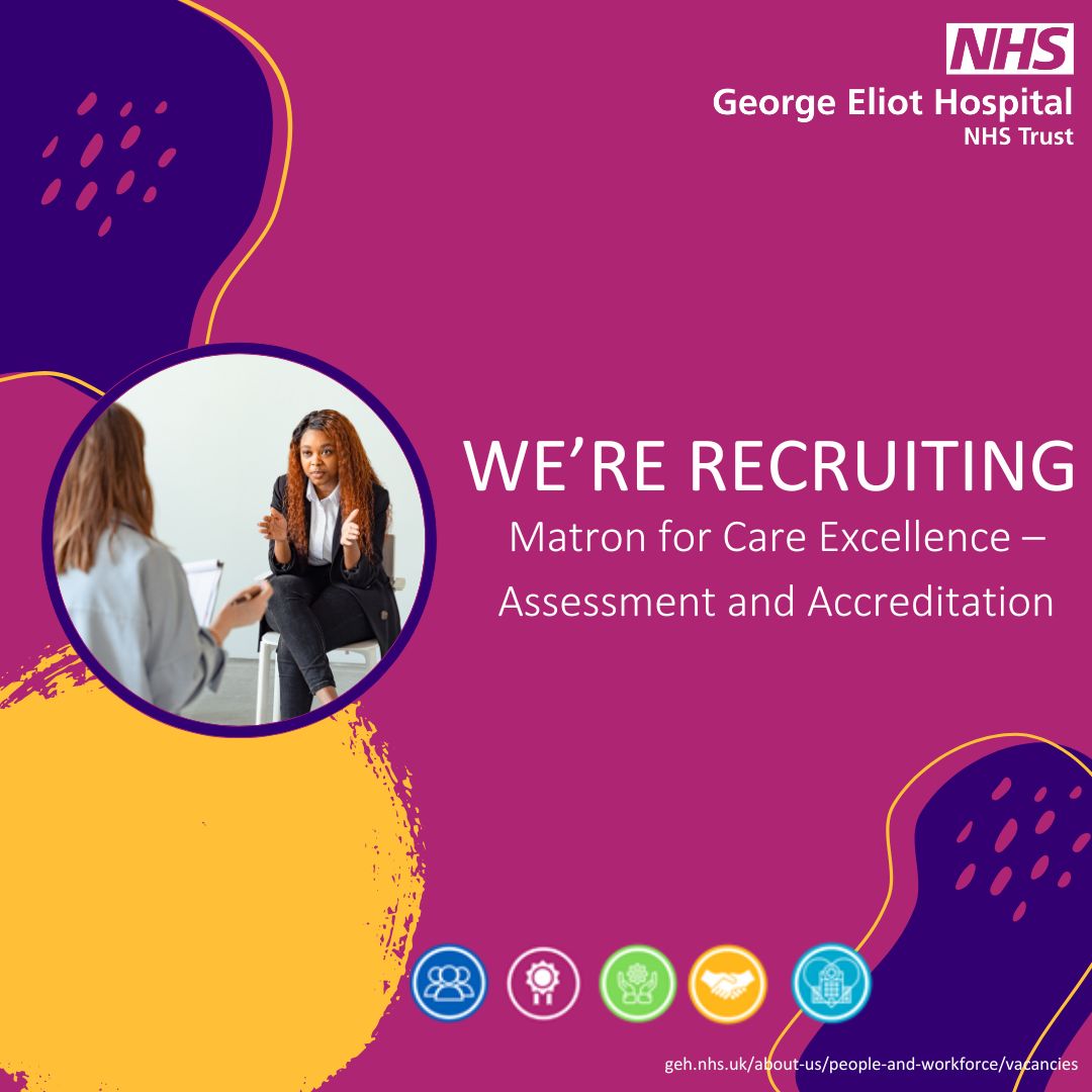 We are hiring Matron for Care Excellence – Assessment and Accreditation! Click below to apply- jobs.nhs.uk/candidate/joba…