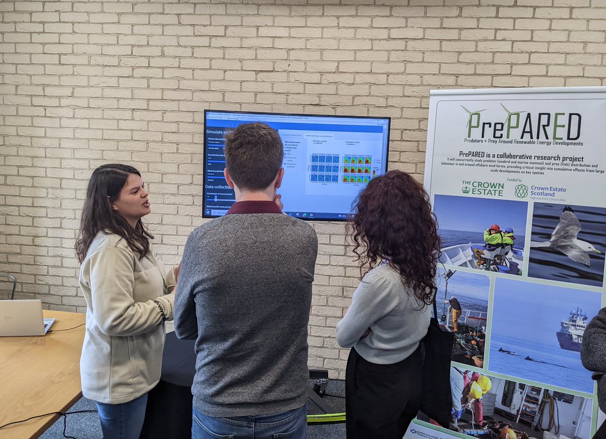 BioSScotland's tweet image. Our Offshore Renewables team have had a busy week, contributing to the #PrePAREDProject Annual Knowledge Exchange Meeting. 🌊

An excellent opportunity to share research updates with stakeholders, and discuss how outputs will be used to support decision-making for offshore wind.