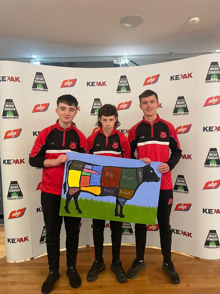 NewportCollege's tweet photo. Wishing Sam, Kyle and Cillian good luck at the @certifiedirishangus Schools Competition in Croke Park! Over 155 schools entered and we are one of 43 schools today. They will present their sustainability and consumer satisfaction in the Irish Angus breed @abpfoods @tipperaryetb https://t.co/WX3N7QoHHR