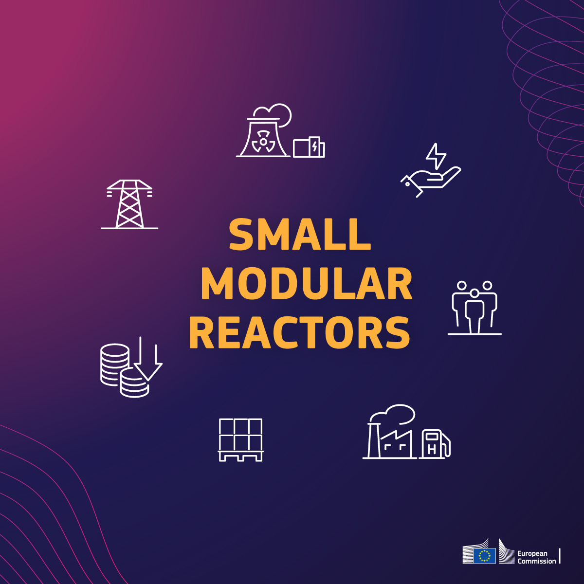 The EC 🇪🇺 recognises the potential contribution of Small Modular Reactors to achieving the energy ⚡️ and climate 🌱 objectives of the #EUGreenDeal. #SMRs are different from traditional #nuclear power plants - discover their advantages and more 👇 🔗 europa.eu/!gwT47g