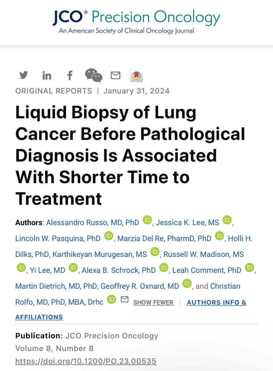 Martin Dietrich, MD, PhD (@doctordietrich) on Twitter photo Lung cancer is largely a radiographic diagnosis. Ordering liquid bx prior to tissue confirmation accelerates timeline to treatment. Important for early and late stage disease. Thank you for the great collaboration! <a href="/geoff_oxnard/">Geoff Oxnard MD</a> <a href="/ChristianRolfo/">Christian Rolfo</a> <a href="/BrunaPellini/">Bruna Pellini, MD</a> #ngs #liquidbiopsy Lung cancer is largely a radiographic diagnosis. Ordering liquid bx prior to tissue confirmation accelerates timeline to treatment. Important for early and late stage disease. Thank you for the great collaboration! <a href="/geoff_oxnard/">Geoff Oxnard MD</a> <a href="/ChristianRolfo/">Christian Rolfo</a> <a href="/BrunaPellini/">Bruna Pellini, MD</a> #ngs #liquidbiopsy