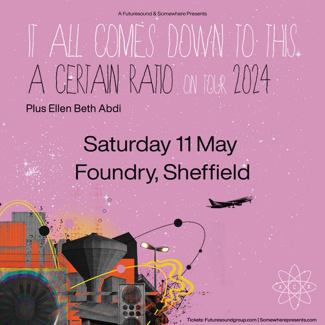 .@acrmcr play Foundry on May 11th with support from @ellenbethabdi Tickets are on sale now - link in our bio.