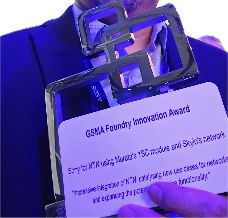 🎉 We have some exciting news to share! 😎 Sony Semicon (IL) was awarded the GSMA Foundry Innovation GLOMO Award at MWC'24 in Barcelona for their IC Chip. Our connectivity team of experts contributed to this victory with Murata's 1SC module, a game-changing ALT1250 chipset.