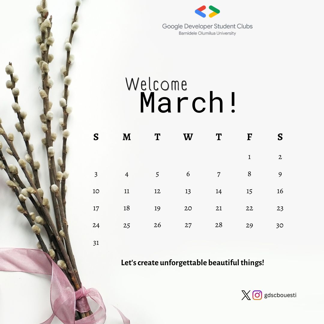 gdgocbouesti's tweet image. Happy new month, tech enthusiasts! We&apos;re so grateful for your support and for being a part of this community. May this month bring you success and joy 💫.

#gdscbouesti #googlefordevs #googledeveloperstudentclubs #gdscssa  #googledevs #googlestudents #googledevelopers  #gdsc