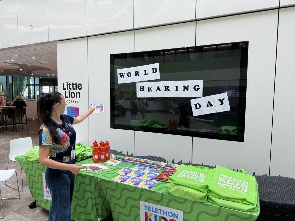 Lots of fun today showcasing the World Health Organization's #WorldHearingDay today at Perth Children's Hospital - so many kids came along and enjoyed ear-related activities! Find out more about our ear health research here:🔗tinyurl.com/8tdsxx77