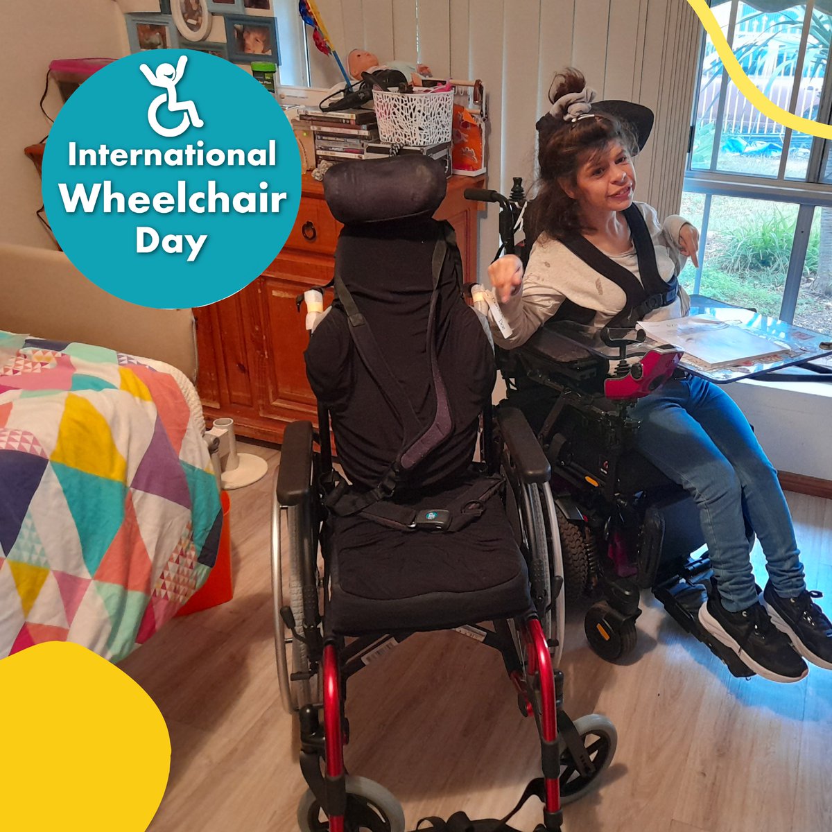 It's #InternationalWheelchairDay! ♿️ Danielle, one of our clients, now enjoys sleepovers at her mum's thanks to her new #wheelchair. That's the power of mobility! Let's work towards a more #accessible world.