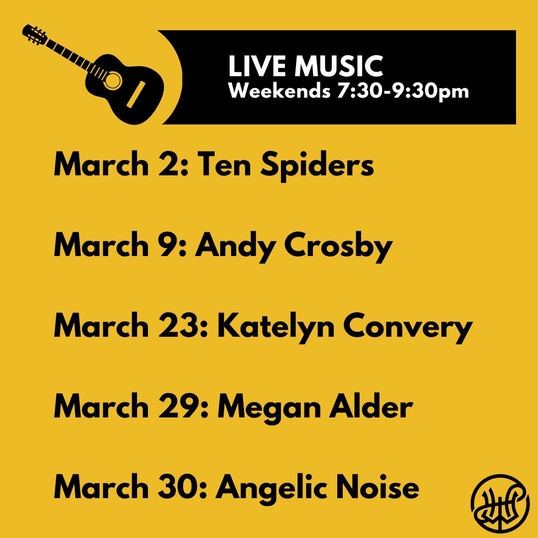 What's up at Working Hands this March? We have a fun lineup of events! Swipe right to see the live music too.