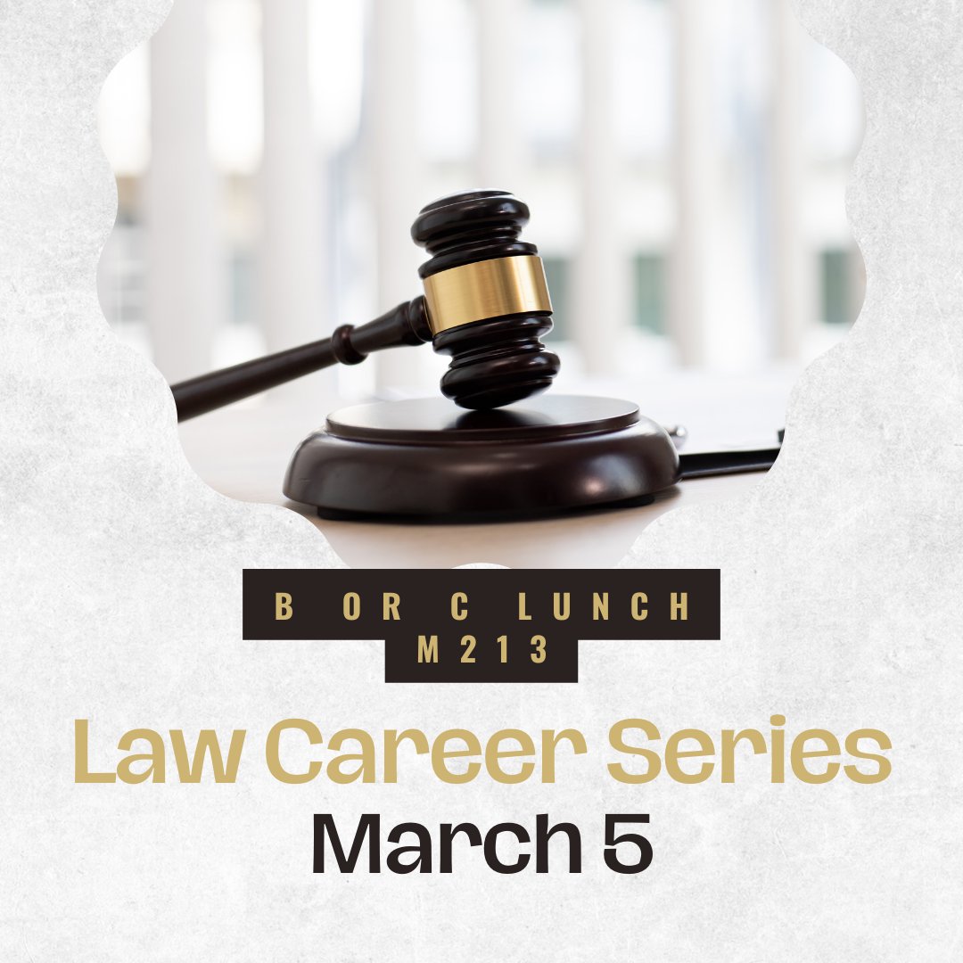 Students are invited to attend the Law Career Series on March 5 during B or C lunch. edl.io/n1887838