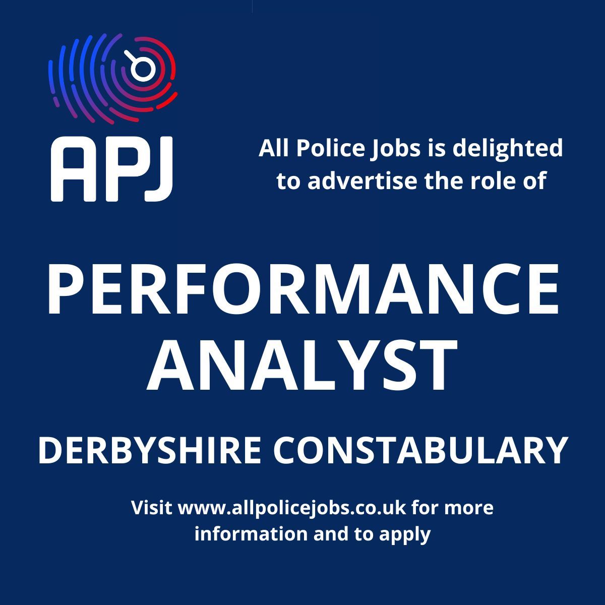 Application deadline is this coming Monday for the role of Performance Analyst with Derbyshire Constabulary. Apply today: buff.ly/49ulkVK

#allpolicejobs #policejobs #policing #derbyshireconstabulary #derbypolice #analystjobs