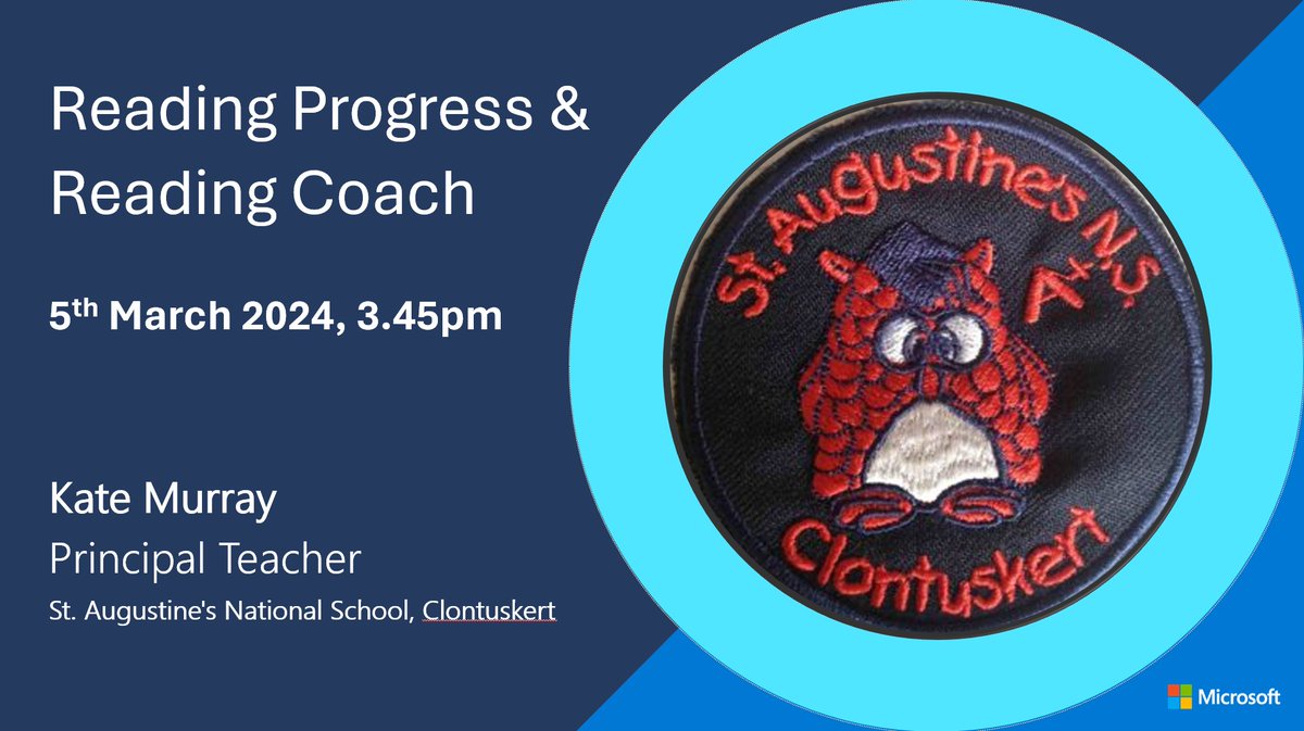 Delighted to be kicking off our teacher showcase series on Tuesday with Kate Murray, MIEE and MIE Fellow, sharing how she leverages Reading Progress and Reading Coach for learners in her school 📖 Register here - bit.ly/49KVtZE